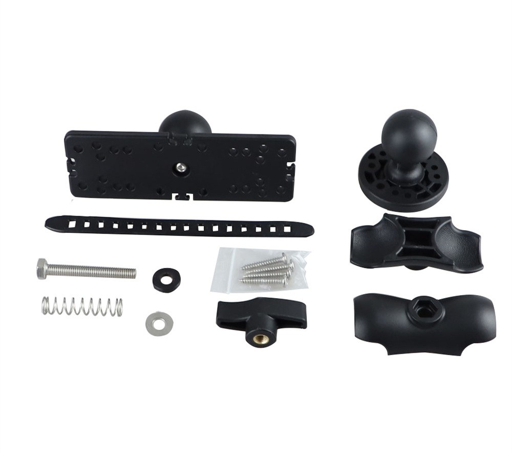 Yacht Fish Finder Bracket Fish Detector GPS Bracket Pre Assembly Plate 360 Degree Rotating Fish Detector Fixed Bracket